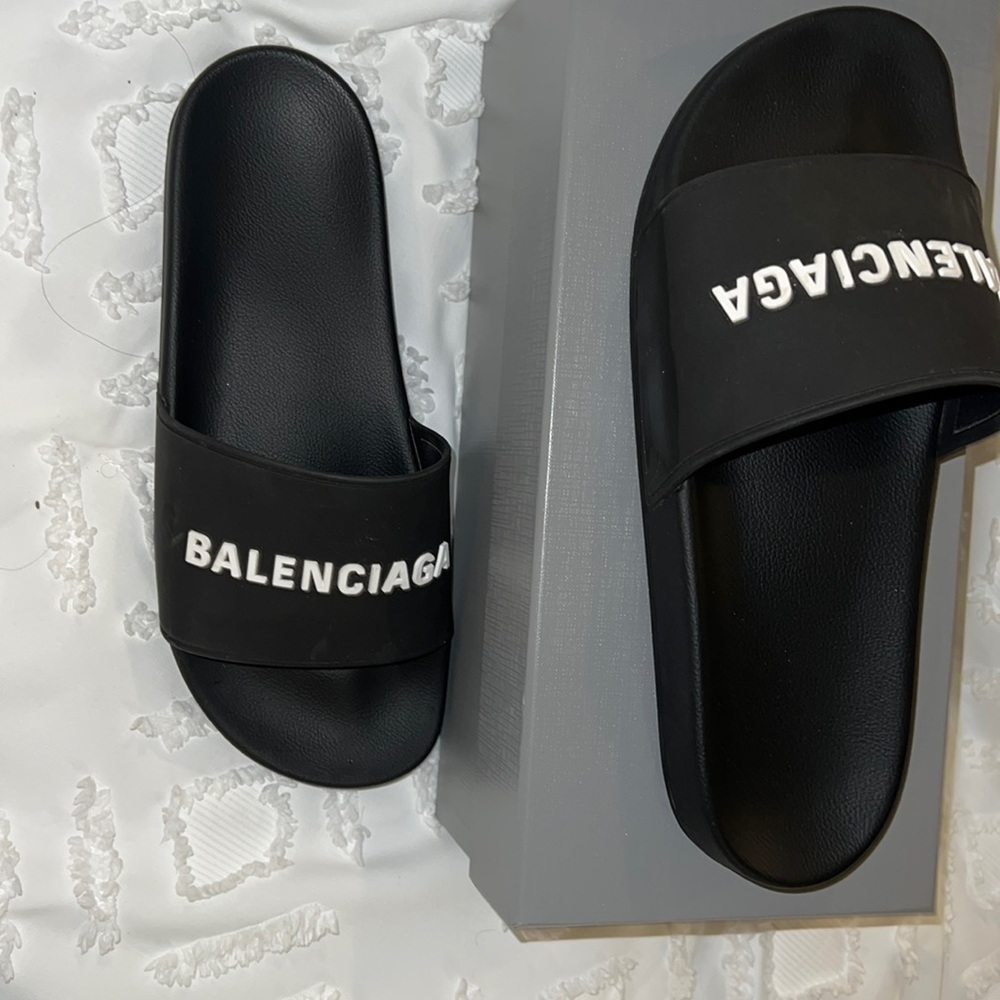 Balenciaga Pool Slide Big Logo